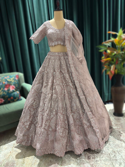 Elegantly Embroidered Traditional Lehenga Set