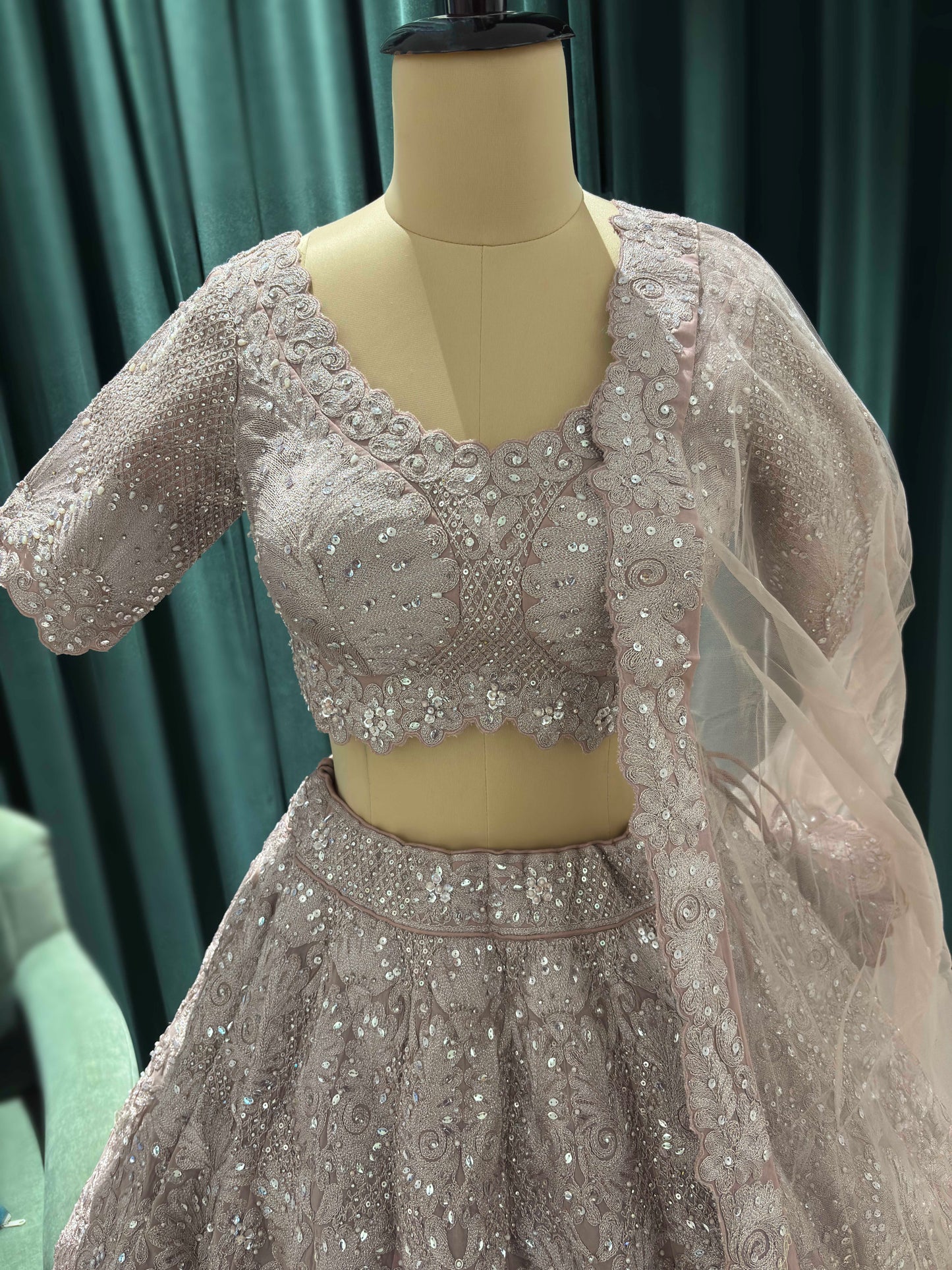 Elegantly Embroidered Traditional Lehenga Set