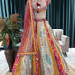 Grand Multihued Panelled Lehenga with Beadwork & Heritage Motifs