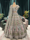 Exquisitely Embroidered Lehenga with Nature-Inspired Motifs