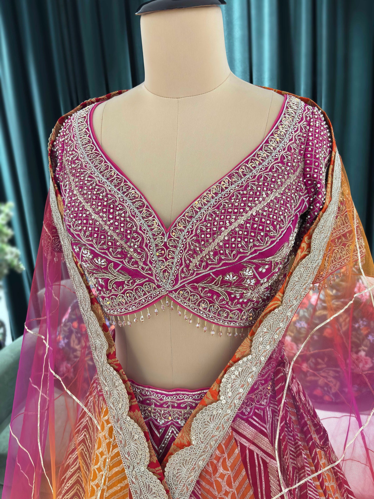 Exquisite Embroidered Lehenga Set for Traditional Elegance