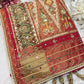 Traditional Patola Silk Saree with Heavy Embroidered Border & Designer Pallu