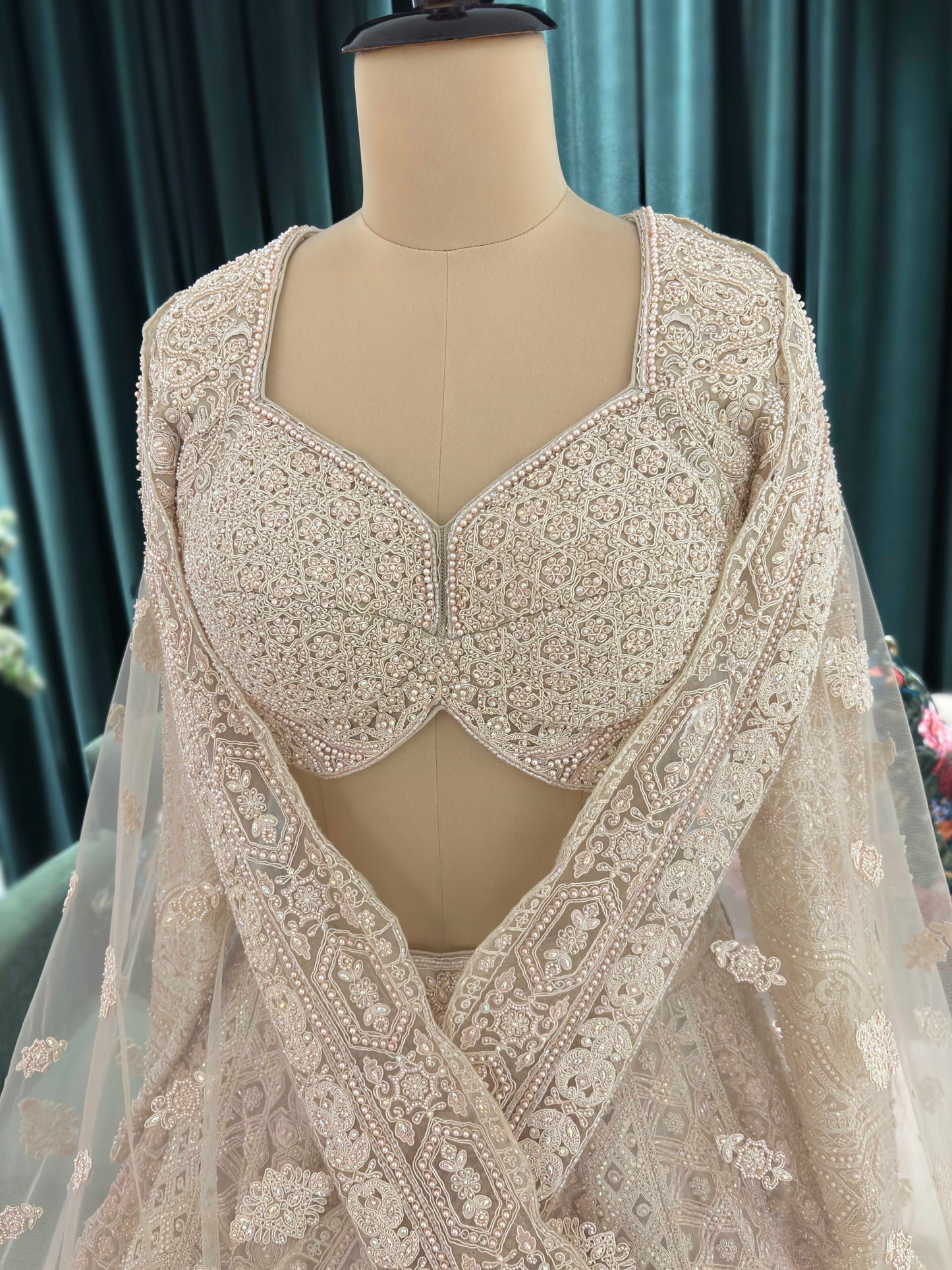 Intricate Embroidery Designer Lehenga with Dupatta