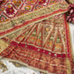 Traditional Patola Silk Saree with Heavy Embroidered Border & Designer Pallu
