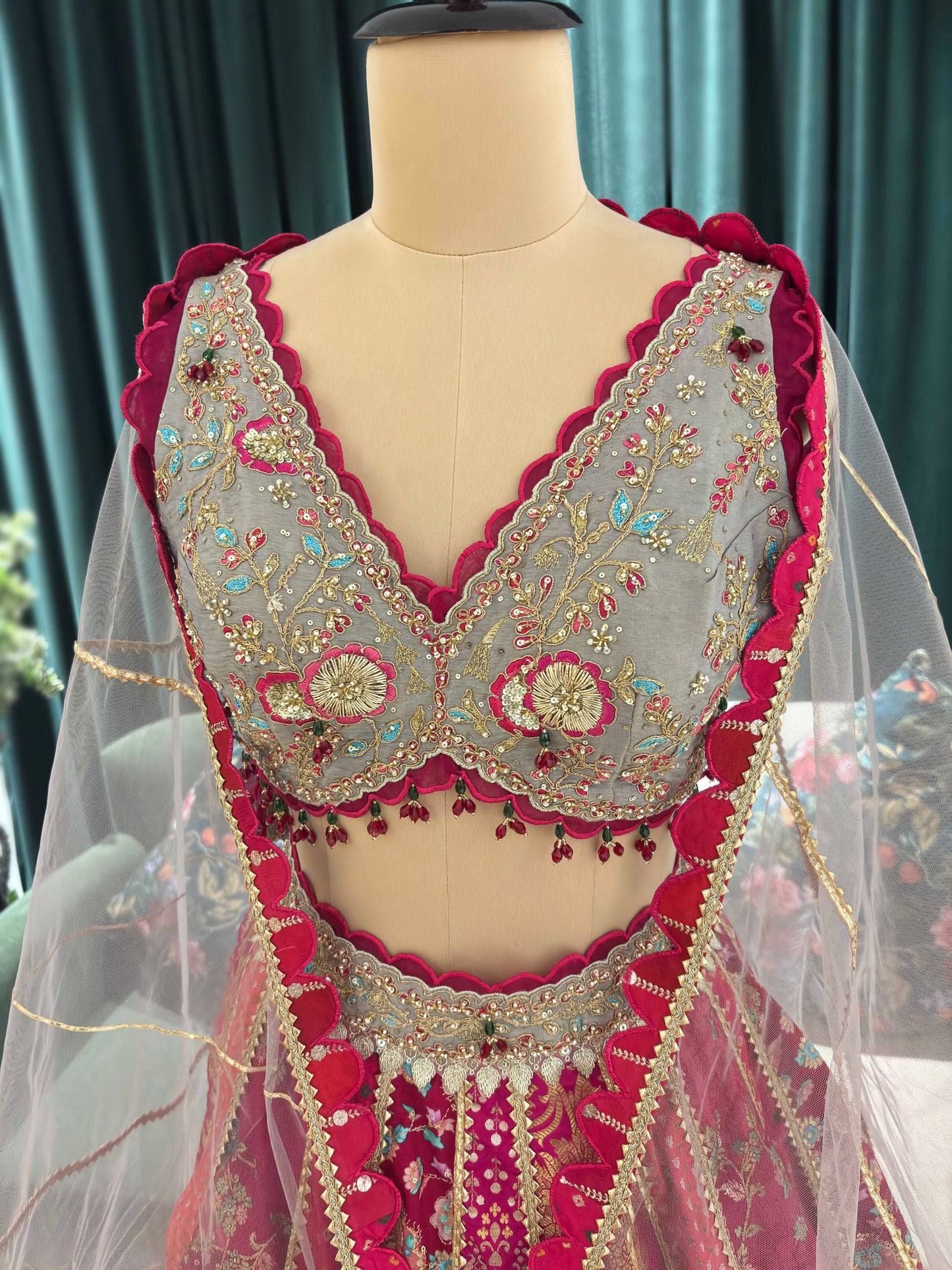 Elegant Traditional Lehenga with Intricate Design