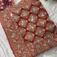 Red Pink Designer Bandhani Saree with Heavy Embroidered Border