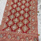 Red Pink Designer Bandhani Saree with Heavy Embroidered Border