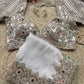 Ivory Gold Embroidered Saree with Jewel Embellished Designer Blouse