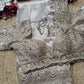 Silver Grey Embroidered Saree with Jewel Embellished Designer Blouse