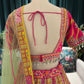 Elegant Embroidered Lehenga with Mirror Work & Tassel Accents
