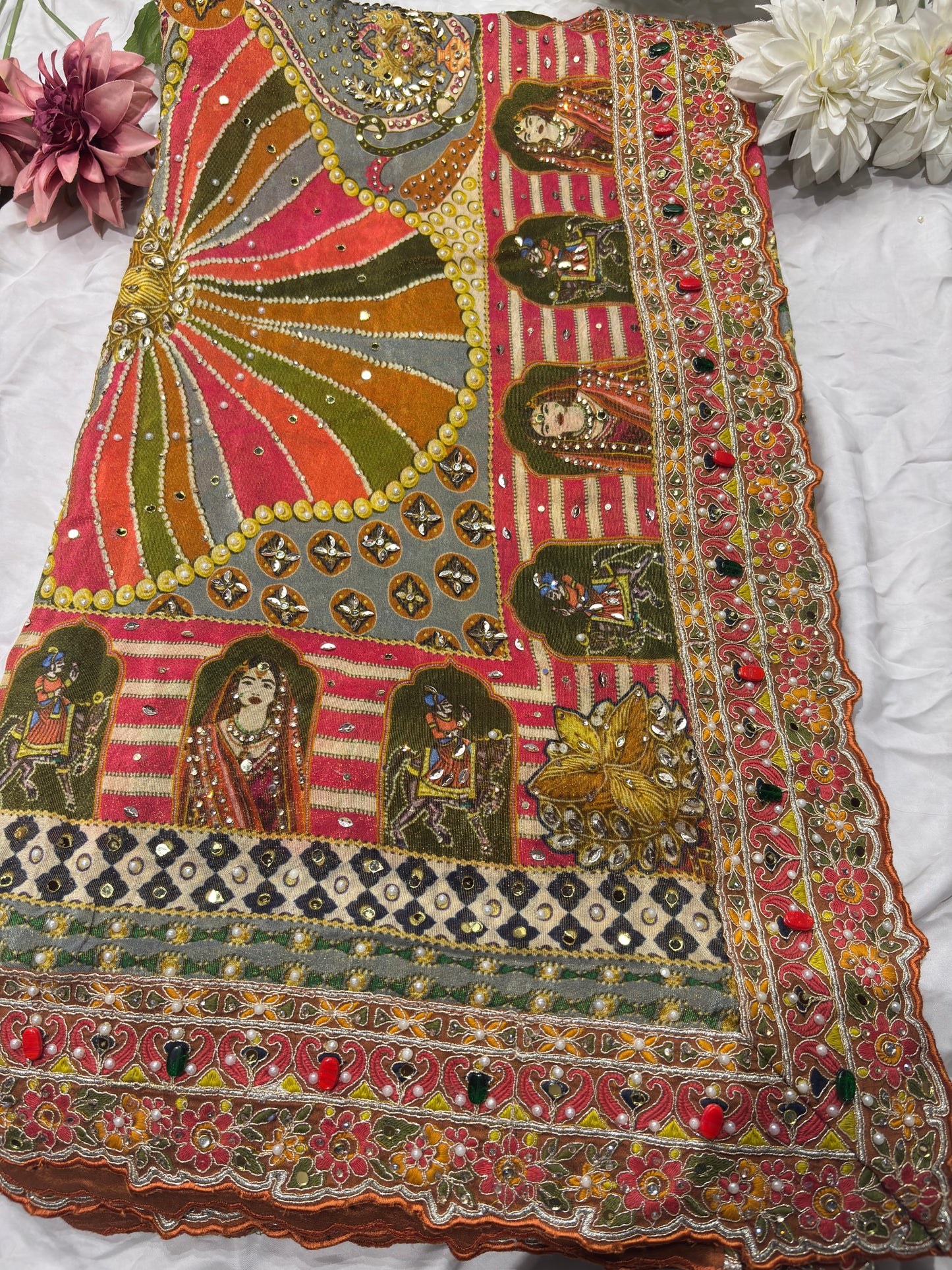 Rajwada Rang Mahal Heritahe Saree With Designer Blouse