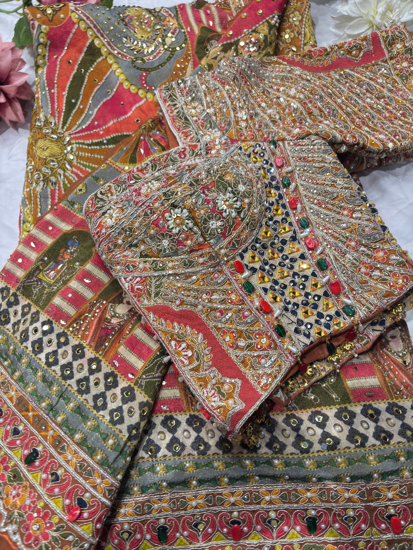 Rajwada Rang Mahal Heritahe Saree With Designer Blouse