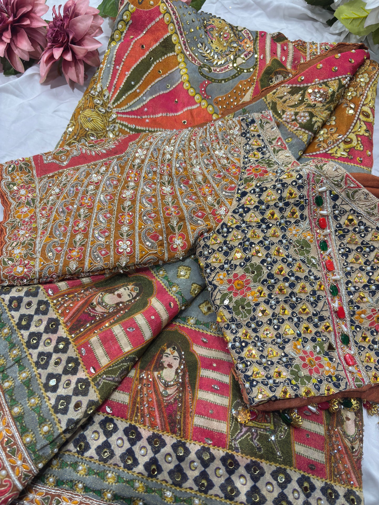 Rajwada Rang Mahal Heritahe Saree With Designer Blouse