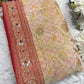 Royal Designer Khaddi Georgette Saree with Heavy Zari & Mirror Embroidery