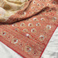 Royal Designer Khaddi Georgette Saree with Heavy Zari & Mirror Embroidery