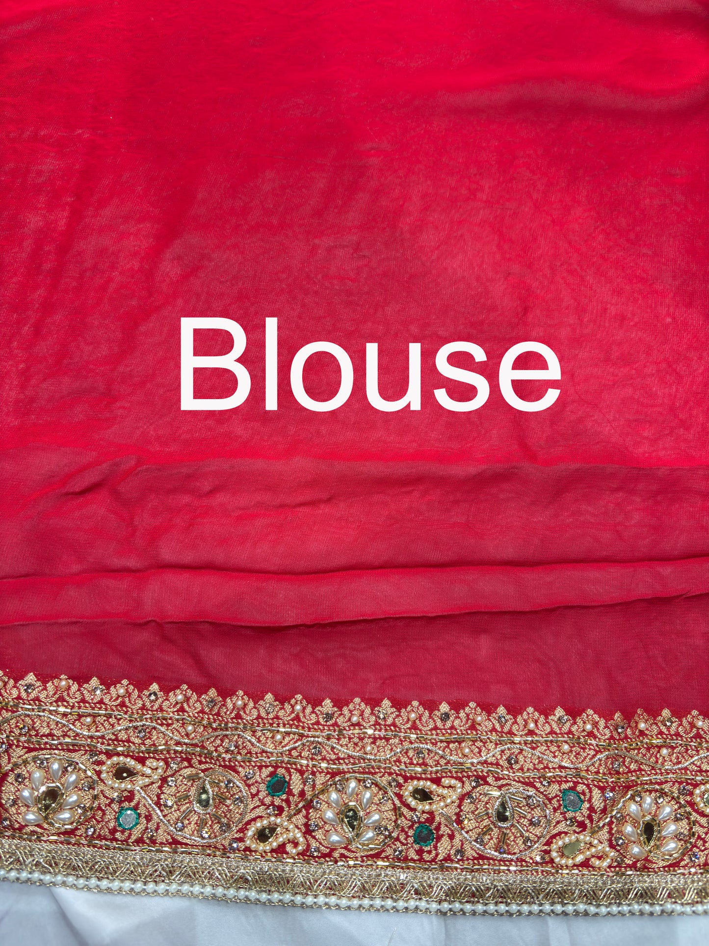 Designer Embroidered Saree with Ornate Gold Detailing