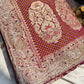 Grand Embroidered Designer Saree with Gold Motifs & Sequins