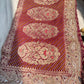 Grand Embroidered Designer Saree with Gold Motifs & Sequins