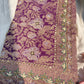 Grand Designer Embroidered Saree with Floral & Ornate Detailing