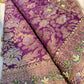 Grand Designer Embroidered Saree with Floral & Ornate Detailing