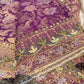 Grand Designer Embroidered Saree with Floral & Ornate Detailing