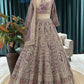 Hand-Embroidered Lehenga with Paisley Motifs and Sheer Dupatta
