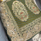 Grand Designer Khaddi Georgette Saree with Floral Motifs & Sequins