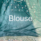 Grand Designer Khaddi Georgette Saree with Floral Motifs & Sequins