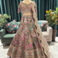 Multicolor Heavy Embroidered Designer Lehenga with Net Dupatta