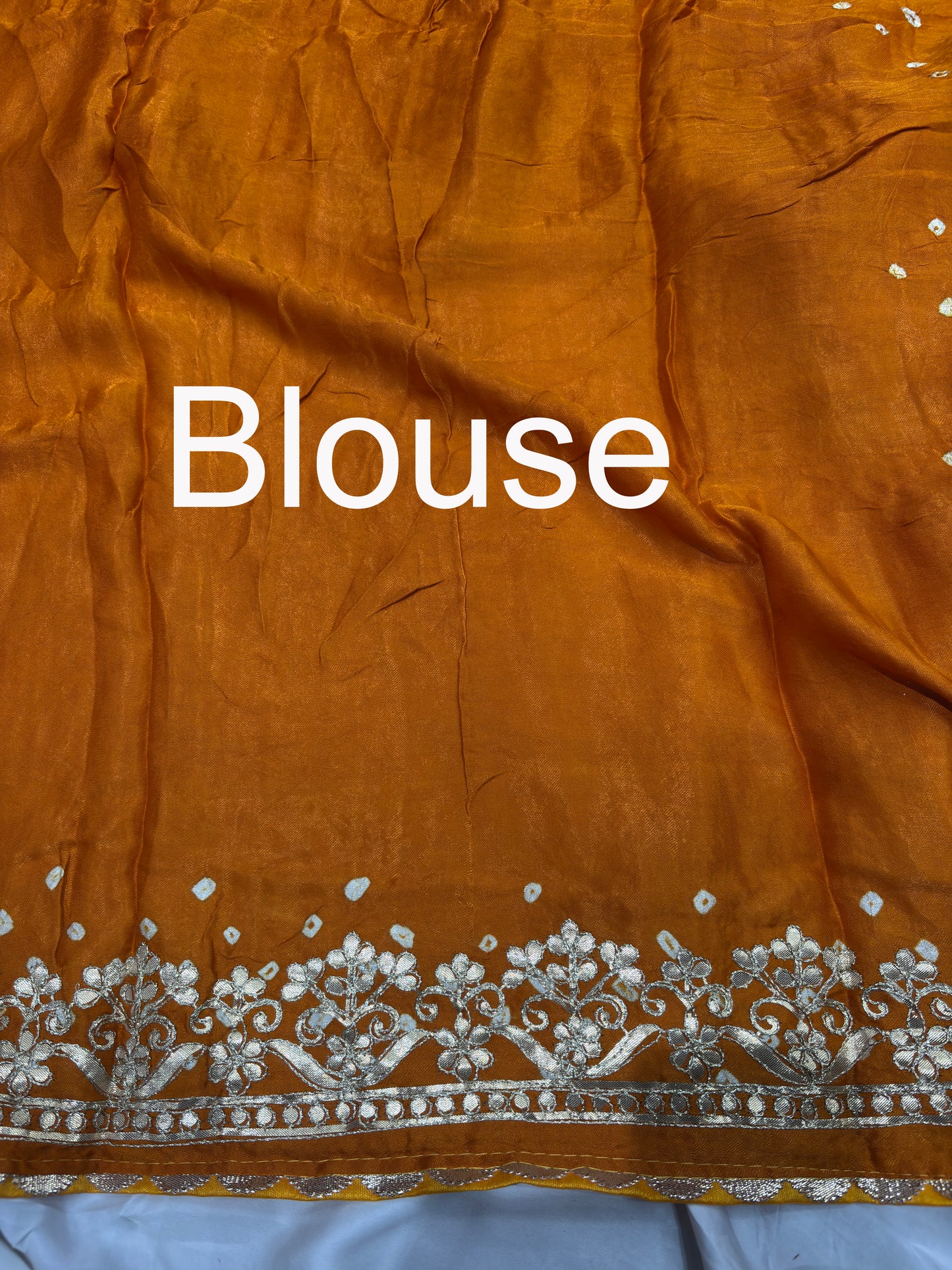 Gajji Silk Mustard Yellow Colour Saree with Floral Vine Embroidery