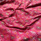 Red Patola Saree with Floral Beadwork & Embellished Border