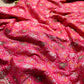 Rani Pink Patola Saree with Elephant Motifs & Embellished Border