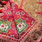 Rani Pink Patola Saree with Elephant Motifs & Embellished Border