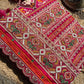 Rani Pink Patola Saree with Elephant Motifs & Beaded Border