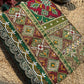 Green Maroon Patola Saree with Embellished Designer Border