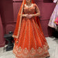 Classic Heavy Embroidered Bridal Lehenga with Zari & Sequin Work