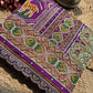 Red Patola Embellished Saree with Beadwork & Bird Motif Border