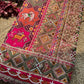 Rani Pink Patola Saree with Animal Motifs & Embellished Border