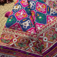 Patola Saree with Elephant Motifs & Beaded Floral Border