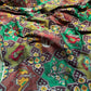Green Patola Saree with Animal Motifs & Embellished Border