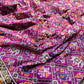 Magenta Patola Saree with Elephant Motifs & Embellished Border