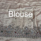 Golden Silk Saree with Ornate Bird Embroidery