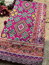 Magenta Patola Woven Saree with Embellished Designer Border