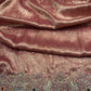 Peach Silk Saree with Ornate Bird Embroidery