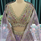 Embroidered Lehenga with Intricate Geometric and Floral Motifs