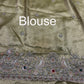 Green Silk Saree with Ornate Bird Embroidery