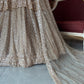 Champagne Sequin Designer Lehenga with Embellished Net Dupatta