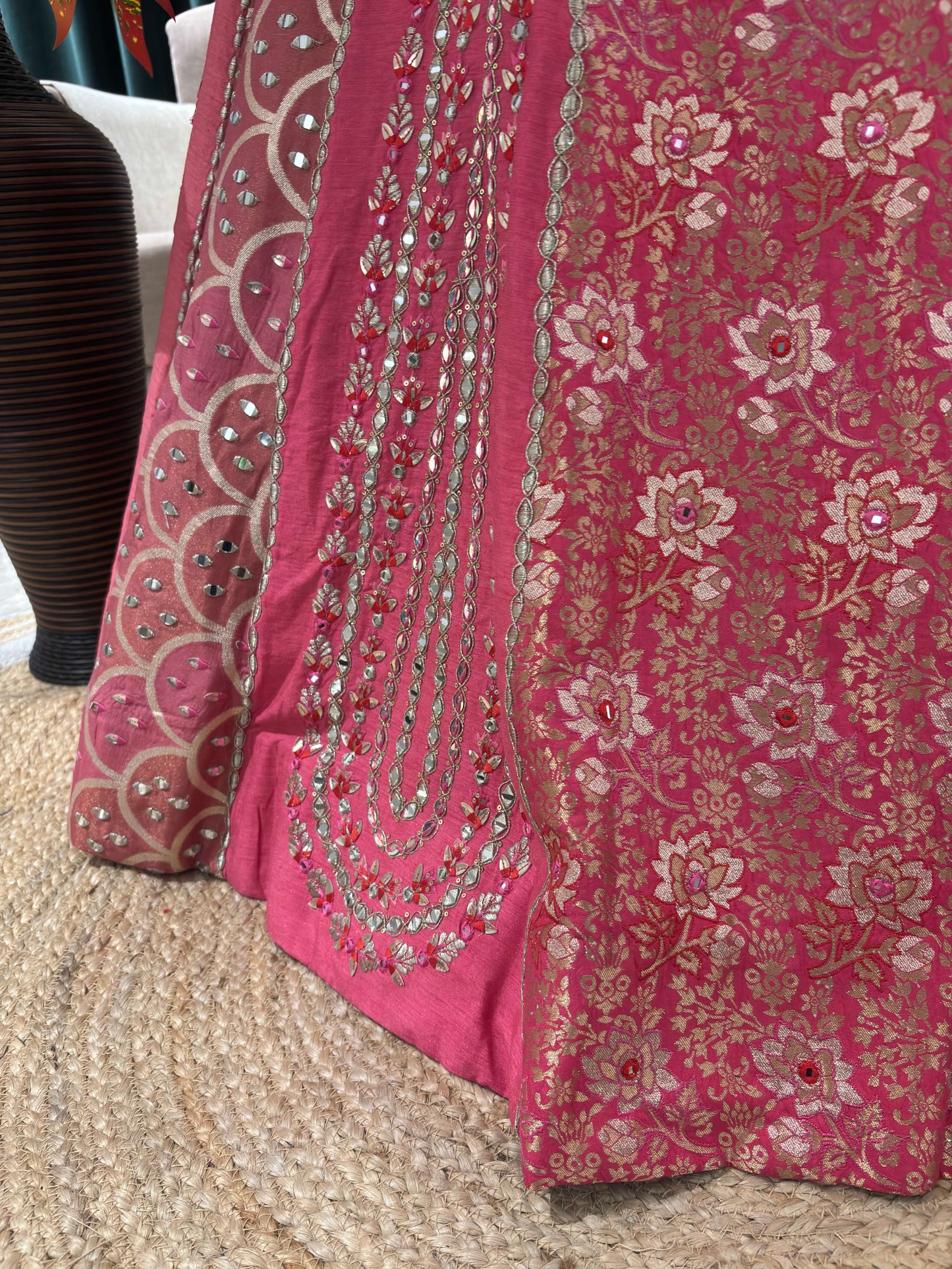 Lehenga Set with Sequins & Beadwork – Bridal Couture Edition