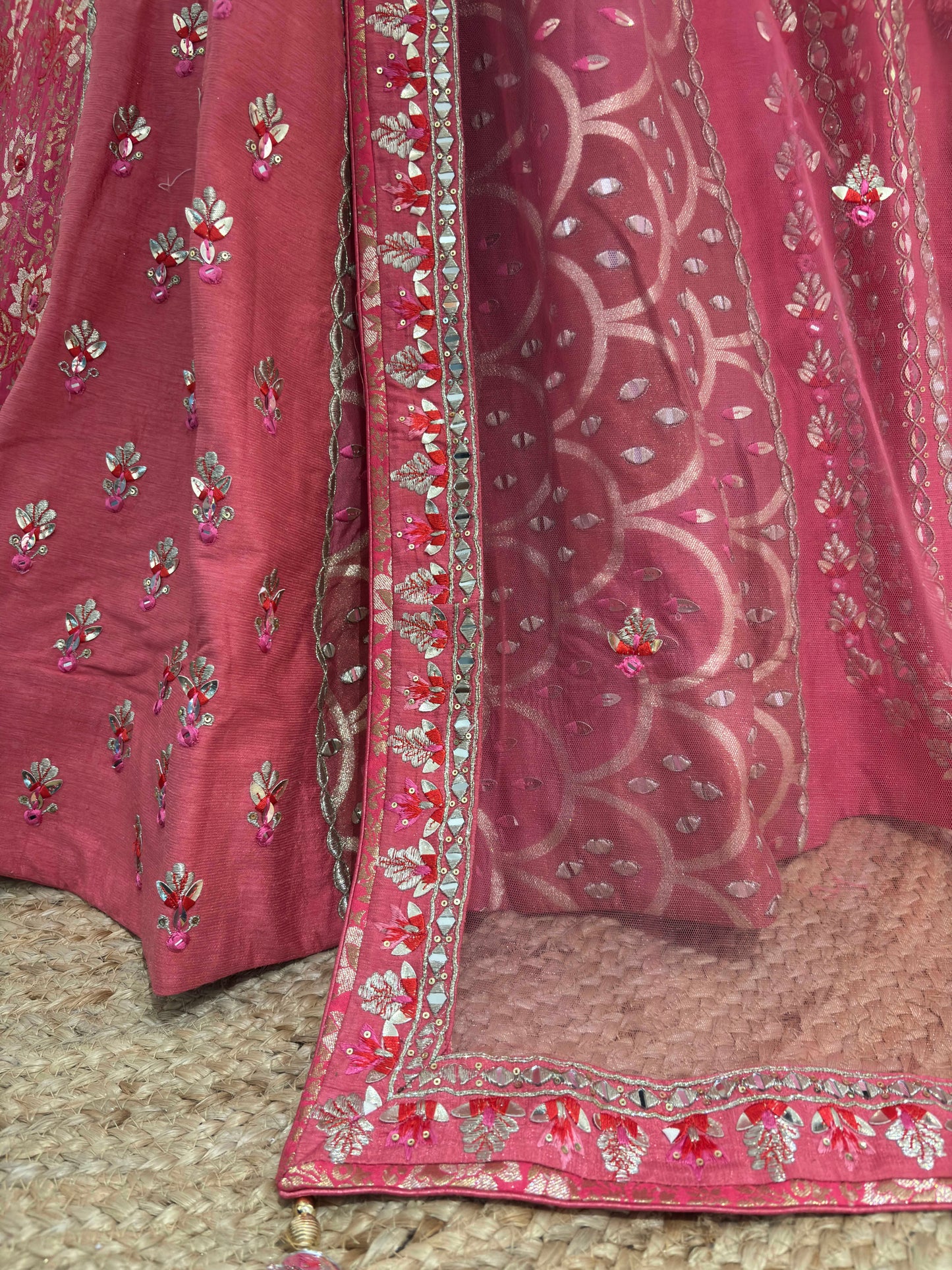 Lehenga Set with Sequins & Beadwork – Bridal Couture Edition