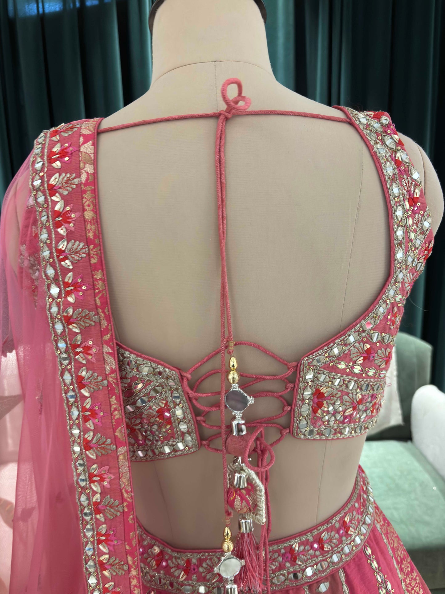 Lehenga Set with Sequins & Beadwork – Bridal Couture Edition